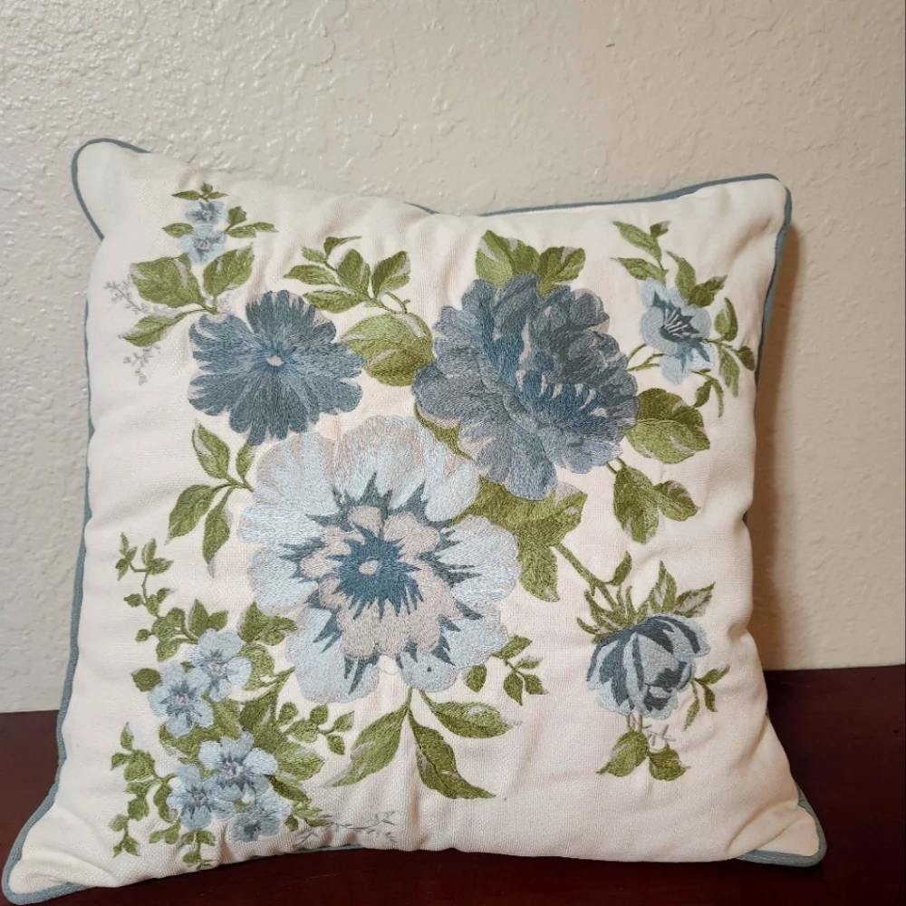 Lovely Pier 1 Imports brand embroidery pillow